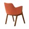 Armen Living Renzo Orange Fabric and Walnut Wood Dining Side Chairs, PK2 LCRESIWAOR - alternate 4